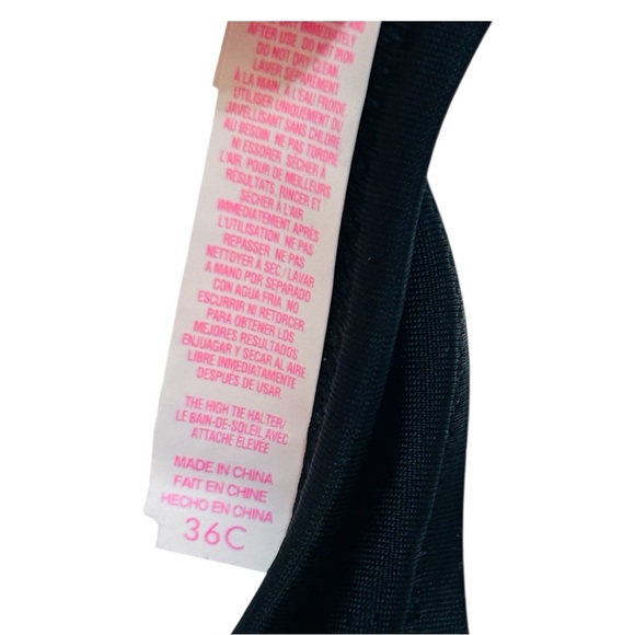 Victoria’s Secret‎ Black Halter Bikini Top 36C - Picture 3 of 4
